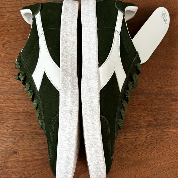 Diadora Pitch Bronze Green Suede Sneakers Women 9 - Picture 6 of 10